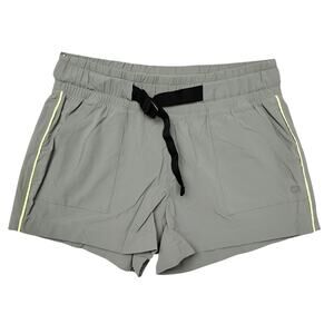 Gap Fit Hike 4" Shorts Size Small Vintage Palm Adjustable Attached Belt Pockets